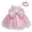 Pink, variant on Splozh Baby Girl Birthday Dress 3 6 12 18 24 Months Baby Girls Lace Bowknot Princess Wedding Formal Tutu Dress Headband Set,Green,6-12 Months