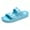 Sky Blue, variant on Men's Women's EVA Flat Sandals Adjustable Double Buckle Rubber Slide Sandals