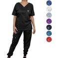 thumbnail image 5 of Uniforme Medico Pijama Quirurjica Mujer Jumper Conjunto XXL Color Negro, 5 of 5
