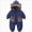 Navy 0626, variant on 1-6 Months Infant Hooded Snowsuit Rompers,Fleece Lined Zip Up Baby Jumpsuit,Warm Winter Outdoor Onesie for Newborn Infant Boys Girls 0 3 6 Months,Pink