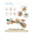 thumbnail image 2 of Tren Montessori de madera para bebé | Bloques de construcción con 18 piezas | 18 meses+, 2 of 5