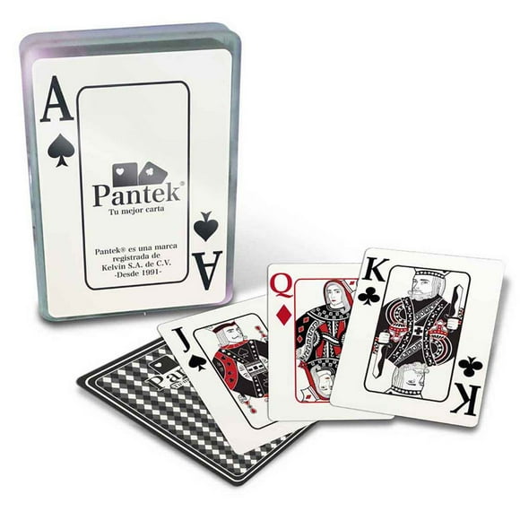 BARAJA POKER JUMBO PVC en CAJA PLÁSTICA PANTEK Kelvin JMLC10
