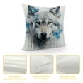 thumbnail image 4 of MLJA  Blue-Eyed Wolf Printed Twin Sides Decorative Throw Pillow Cushion Covers ,Throw Pillow Cases for Couch Bedroom Car, 4 of 5
