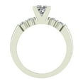 thumbnail image 4 of Princess Cut Diamond Engagement Ring for Women 5-Stone Ring GIA Certified 1.10 CT 14K White Gold (G,VS1), 4 of 6