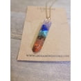 thumbnail image 3 of Natural Handmade Crystal Necklace Gold Tone 7 Chakras Healing Necklace Gemstone Chip, 3 of 8