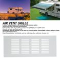 thumbnail image 3 of Air Vent Grille, Aluminum Alloy Silver Rectangular Ventilation Grille Cover for Cabinet Closet RV Camper, 3 of 7