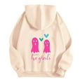 thumbnail image 4 of KAUOD Kids Cute Ghost Pumpkin Hoodies Cotton Fleece Halloween Pullover Hoodie Sweatshirts Boys Girls Thick Warm Tops Clothes, 4 of 6