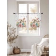 thumbnail image 3 of Easter Rabbit Eggs Sheer Curtains 54 Inch Length 2 Panels Set Window Treatments, Spring Pink Daisy Flowers Butterfly Pastoral Rod Pocket Semi Curtains for Living Room/Bedroom/Kitchen, 104"W x 54"L, 3 of 7