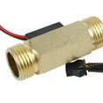 thumbnail image 2 of 2X 1/2PT Water Flow Sensor Switch Control Meter Flowmeter 1.5-30L/Min, 2 of 8