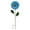 Blue, variant on Rust-Proof Metal Sunflower Garden Stake - 27" Tall Outdoor Decoration with Blue Petals, Ground Inserted Yard Art for Spring & Summer Gardens