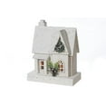 thumbnail image 1 of Led White Wooden House 11.81", 1 of 3
