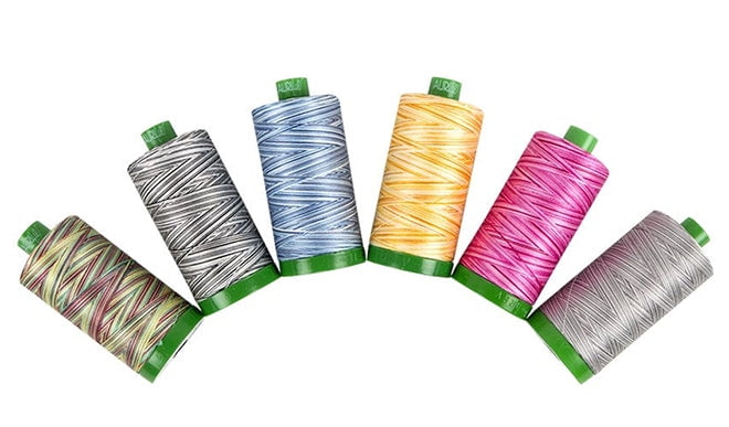 Aurifil - Kaleidoscope Thread Collection 40wt 6 Large Spools