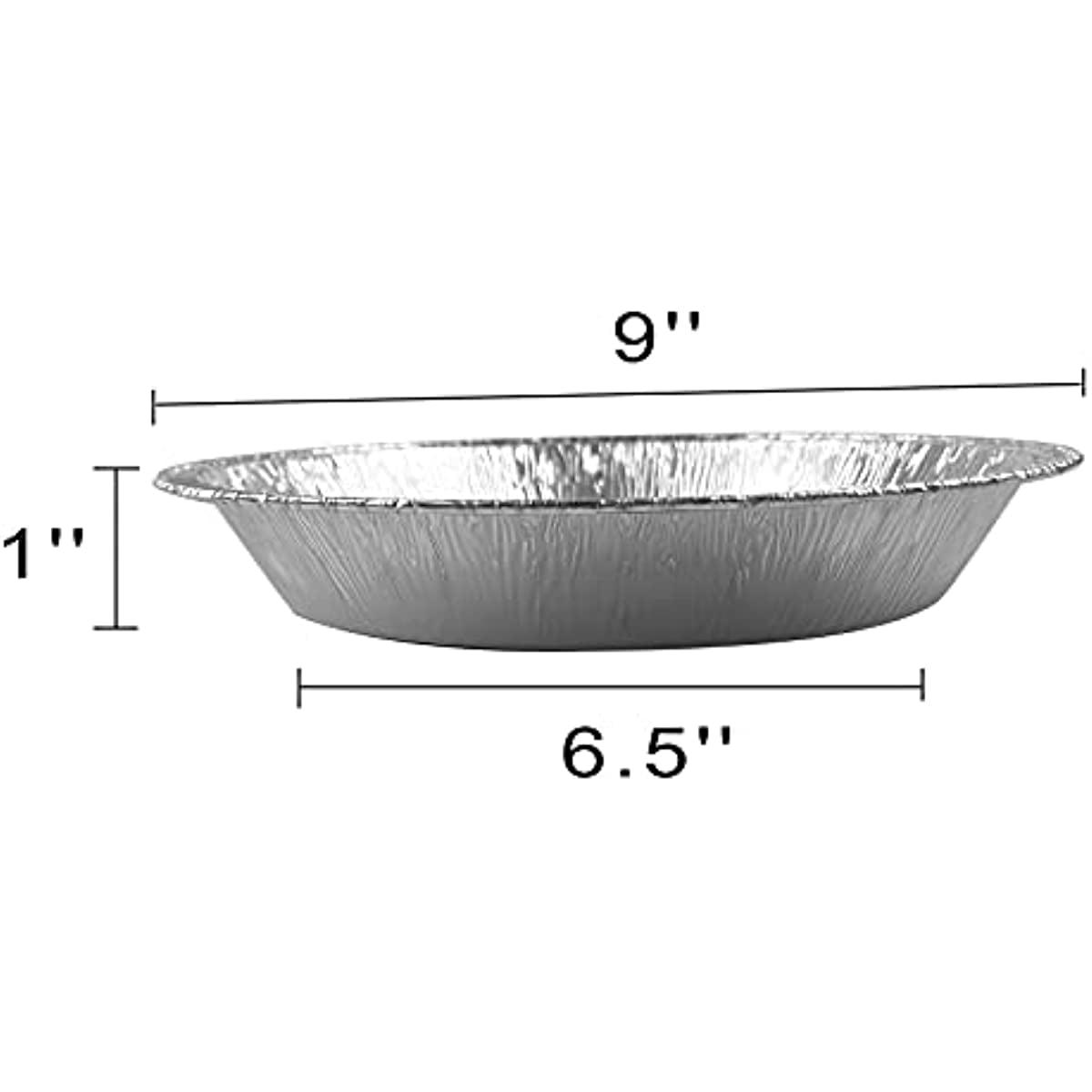 9 Disposable Aluminum Foil Pie Pan - Medium Depth #901