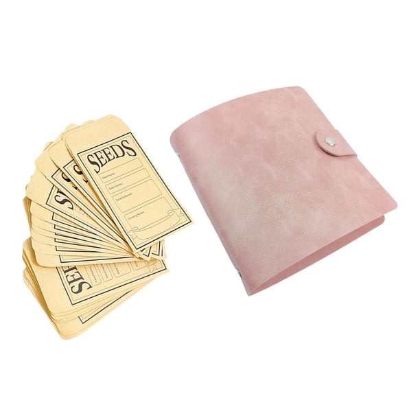Carpeta organizadora de semillas, sobres para organizar la colección, semillas para amantes del jardín Rosa