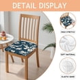 thumbnail image 2 of Pioneer Flower Floral Print Pattern Seat Covers for Dining Room Chairs Set Of 4,Stretch Printed Washable Chair Seat Cover with Elastic Ties and Button,Removable Waterproof Couch Cushion Covers, 2 of 6
