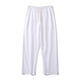 thumbnail image 4 of Pantalones largos y pantalones de lino para hombre, pantalones casuales de lino de gran tamaño, sueltos y rectos, pantalones para hombre., 4 of 4