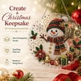 thumbnail image 2 of Christmas Pearl Painting Suncatcher DIY Kit, Acrylic Hanging Diamond Art Ornament with Pearl and Rhinestone Details, Holiday Window Wall Decor Craft, 2 of 8