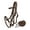 Brown, variant on Nylon Combination Halter Bridle w/ Reins (Brown)