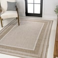 thumbnail image 2 of JONATHAN Y TUSCAN SUN 3 x 5 Area Rug, Beckett Border Stripe - Beige/Cream, TSN208A-3, 2 of 5