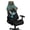 Hummingbird Floral Print Cyan Black, variant on SCRAWLGOD St. Patrick's Day Shamrock Dog Hat Print Green Black 4 Pieces Gaming Chair Covers with Armrest Covers Machine Washable Gaming Chair Slip Cover Set Breathable Rotating Armchair Slipcovers