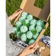 thumbnail image 2 of Artificial Wedding Dahlia Flowers 25pcs Fake Foam Roses with Stem for Wedding Bouquets Centerpieces Arrangements Decoration(Mint Green), 2 of 5