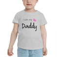 thumbnail image 2 of I Love My Daddy Cute Toddler T Shirts for Boys Girls (Gray, Youth L), 2 of 5