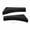 Glossy Black, variant on Universal Carbon Fiber Look Front Bumper Lip Splitter Protection Trim Winglets Wrap Side Corner Cover Protectors Guard Exterior Body Spoilers Kit, 2 Pcs (13.0 inches / 33cm)