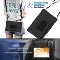 thumbnail image 4 of SOATUTO for Samsung S8 / Galaxy S7 11 inch Tab Case with S Pen Holder Kickstand Shoulder Hand Strap Hybrid Kids Friendly Cover For Samsung Galaxy S8 X700 X706 2022 / S7 T870 T875 2020 - Black+Black, 4 of 6
