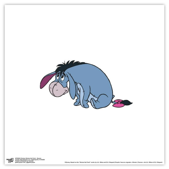 Gallery Pops Disney Winnie The Pooh - Eeyore Wall Art, Unframed Version, 12" x 12"