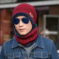 thumbnail image 2 of Men Beanie Hat Scarf Set Winter Warm Knit Hat and Infinity Scarf Gift Set, 2 of 3