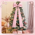 thumbnail image 5 of AHeartcove 45 Inches Extra Large Christmas Satin Bows Christmas Tree Topper Decorations Giant Xmas Tree Toppers Bows for Home Wreath Wall Holiday Birthday Wedding Engagement Party Decor(Pink), 5 of 12