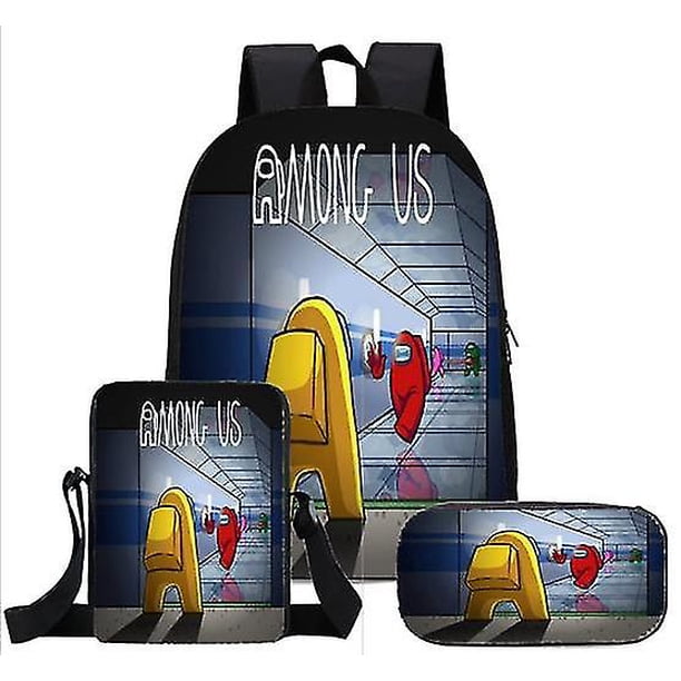 Among Us Visor Backpack Kids Rucksack Crewmate Back To School Bag A