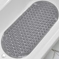 thumbnail image 4 of Arestory Bathtub and Shower Mats, Extra Long Non-Slip Bath Tub Mat 35 x 16 Inch, Machine Washable Bathmat with Suction Cups & Drain Holes for Bathroom Floor, Grey, 4 of 8