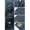 thumbnail image 6 of GINGTTO Men's Ripped Baggy Fit Below Knee Denim Shorts, 6 of 19
