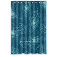 thumbnail image 1 of ABPHQTO Cortina de ducha de pavo real Cortina de ducha impermeable 120x180 cm, 1 of 2