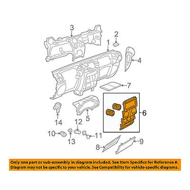 Jeep CHRYSLER OEM Wrangler Instrument Panel DashCenter Bezel Trim