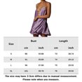 thumbnail image 2 of Mini Vestido Vestido sin espalda para mujer Vestido de color sólido con escote en V profundo Ropa de playa elegante y sexy con dobladillo con volantes Kuymtek Púrpura M para Mujer, 2 of 6