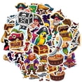 thumbnail image 2 of 35pcs-50pcs Cartoon Stickers Pirate Stickers Skull Stickers Treasure for Luggage Fridge, 2 of 9