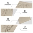 thumbnail image 7 of XIAOCHA Drawstring Waist Pants for Men Casual Everyday Relaxed Fit Baggy Trousers, 7 of 7