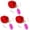 Red 3PCS, variant on Clown Flower Joke Toys Water Spray Games Guaranteed | Realistic Toys For Perfect For Birthday Parties A Humorous To 14x18cm