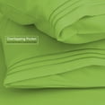 thumbnail image 2 of Nestl Pillow cases Premier 1800, Luxury Soft Microfiber Pillow Case Sleep Covers, King Size (20"x 40"), Pillow Case Set of 2 Pieces, Garden Green, 2 of 12
