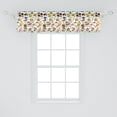 thumbnail image 2 of Ambesonne Nature Window Valance, Mushrooms Wild Organic, 54" X 12", Multicolor, 2 of 3
