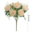 thumbnail image 3 of DAMAI Artificial Peonies Branch with Stem 7 Head Realistic Reusable Home Wedding Party Faux Flower Floral Decoration Purple for Wedding Party Dining Table Decoration, 3 of 4