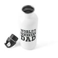 thumbnail image 4 of CafePress - Vintage World's Okayest Dad Stainless Water Bottle - Stainless Steel Water Bottle, Sports Bottle, 1.0L, 4 of 5