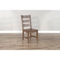 thumbnail image 6 of Home Square 6-Piece Set with Table & 4 Ladderback Chairs & Bench in Taupe Brown, 6 of 16