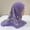 Purple, variant on Kids Hijab for Girls 2-6 Years, Full-Coverage Head Scarf for Girls, Lace Pink Floral Patchwork Soft Muslim Prayer Hijabs Scarf Islamic Head Covering for School, Mosque & Daily