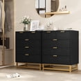 thumbnail image 4 of Kojooin Dresser for Bedroom,5 Drawer Dresser with Metal Legs,Modern Dresser Chest Organizer with Wide Storage,Black, 4 of 7
