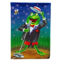 Carolines Treasures APH0523GF Frog Comedy Routine Flag Garden Size  Small multicolor