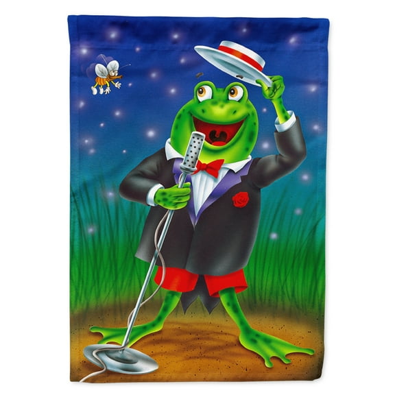 Carolines Treasures APH0523GF Frog Comedy Routine Flag Garden Size  Small multicolor