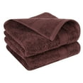 thumbnail image 3 of Ample Decor Hand Towel Set of 2 100% Cotton 18X28 inch - Brown, 3 of 7